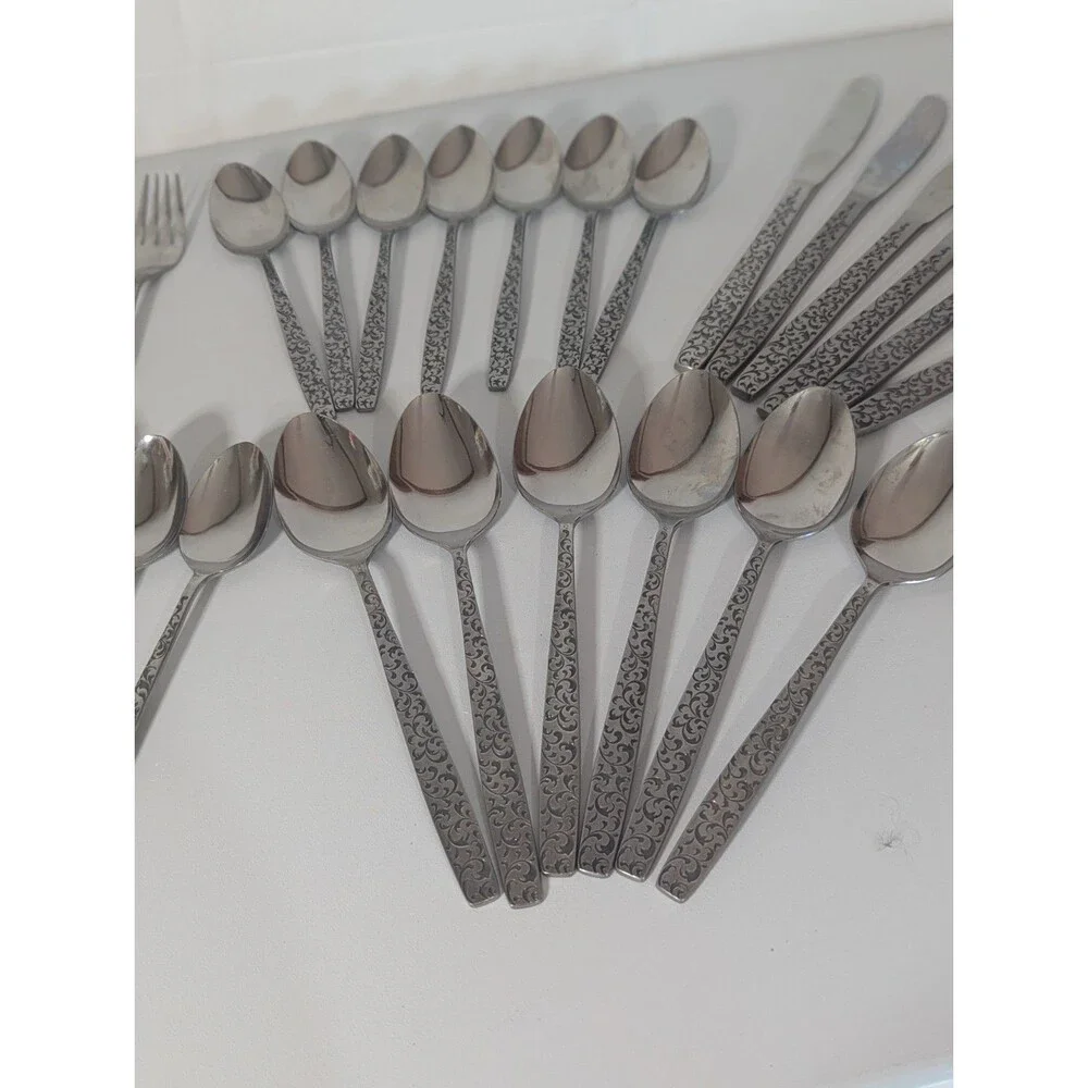 39 pc Ameris Present Stainless Steel Flatware Set - Service for 8 + 5